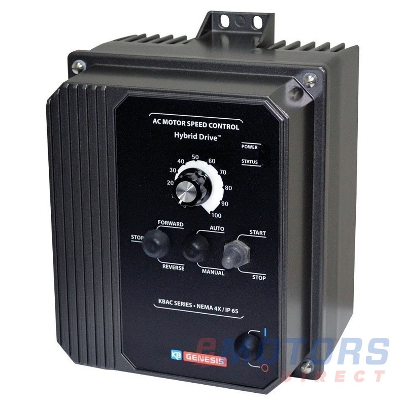 KB Electronics KBAC24D Black 1HP 230V (9987) eMotors Direct